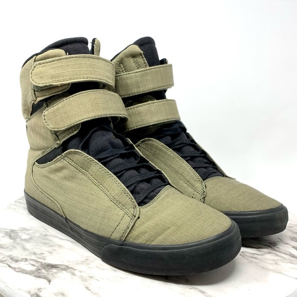 Supra Other - Supra TK Society Grid Olive/Black Rare discontinued Color 10 Mens Hightop skate